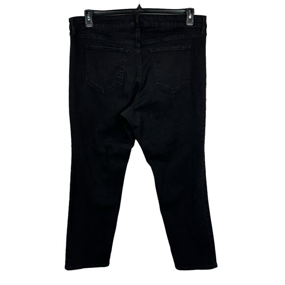 Old Navy SZ 20 High-Rise Straight Jeans Stretch Zip-Fly Pockets Black Womens - Picture 4 of 8